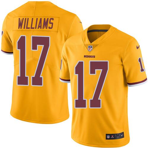 Nike Redskins #17 Doug Williams Gold Men's Stitched NFL Limited Rush Jersey